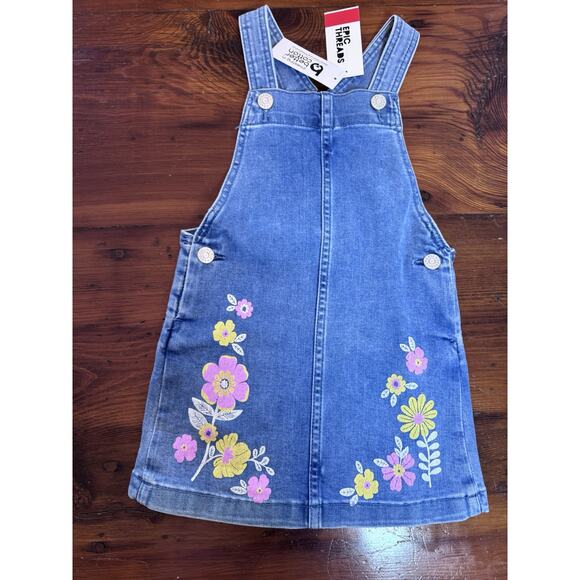 EPIC THREADS Little Girls Zinnia Printed Denim Jumper Size 4T NWT $48 - Picture 7 of 14